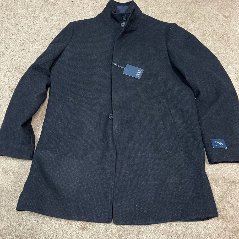 Brand New JWN Nordstrom Pea Coat Navy Wool Men’s Size Medium